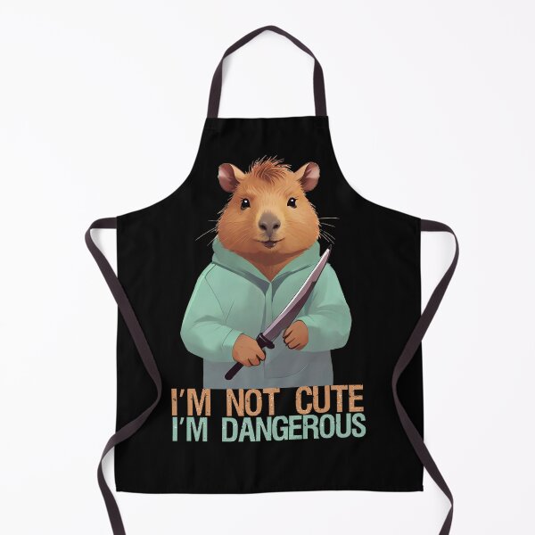 Item preview, Capybara With A Knife I'M Not Cute I'M Dangerous designed and sold by Paula-Ziolek.