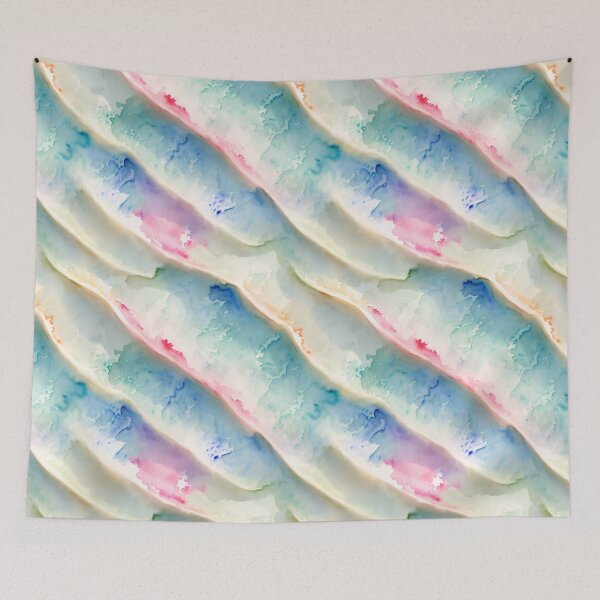 Artikelvorschau, Bunte Ozean-Pastellwellen-Strand-Vibes-Surfparadies entworfen und verkauft von InkAndTails.