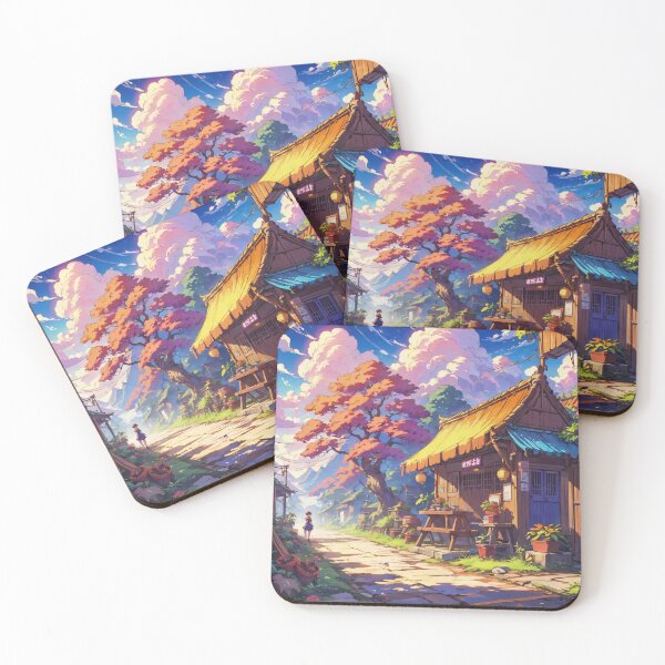 Item preview, Enchanted Japanese Sunset designed and sold by DreamBackDrops.