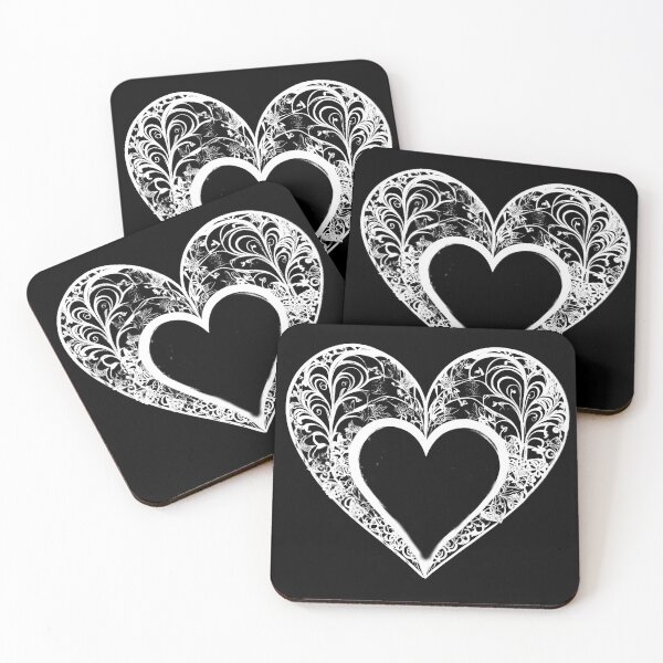 Item preview, a white heart piece in the love forest designed and sold by JangmiHorang.