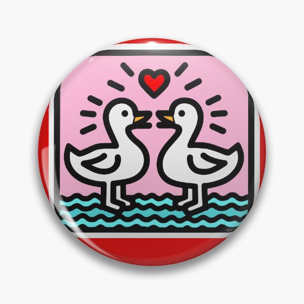 Item preview, Love ducks Pink - Pop Art designed and sold by PickledjoArt.
