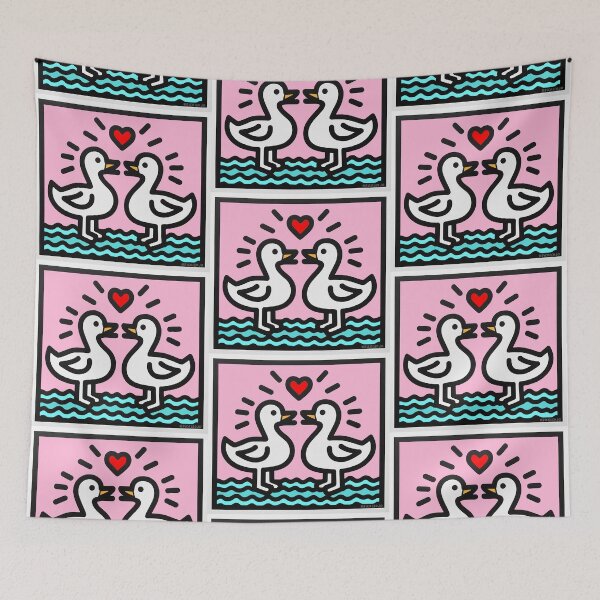 Item preview, Love ducks Pink - Pop Art designed and sold by PickledjoArt.