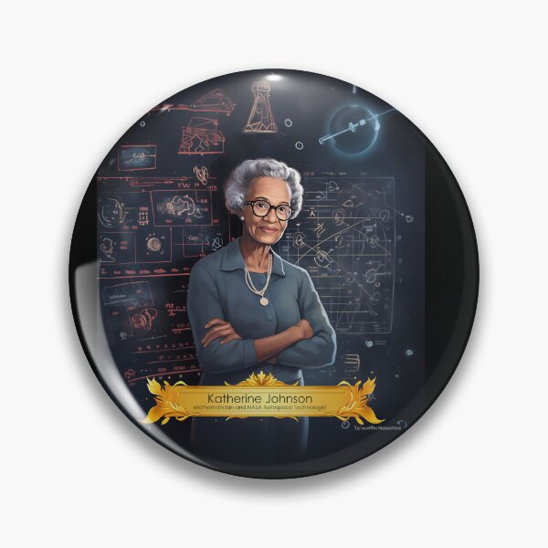 Item preview, Katherine Johnson Mathematician NASA Tribute  designed and sold by tre2k3.