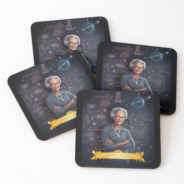Item preview, Katherine Johnson Mathematician NASA Tribute  designed and sold by tre2k3.