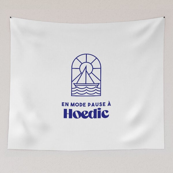Item preview, Hoedic in pause mode - Brittany Morbihan 56 Sea Holidays Beach designed and sold by Burning Dog.