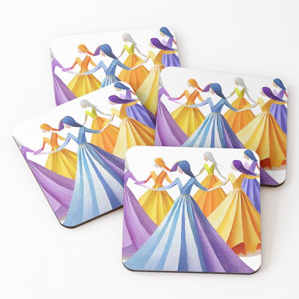 Item preview, Geometric Dancing Women Illustration art designed and sold by MakeInShop.