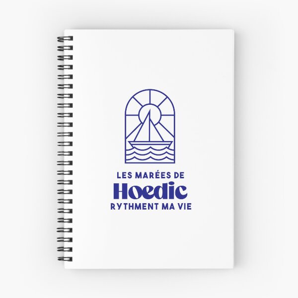 Item preview, Hoedic the tides punctuate my life - Brittany Morbihan 56 Sea Holidays Beach designed and sold by Burning Dog.