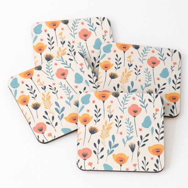 Item preview, Minimal style pastel flowers designed and sold by Chomchol.