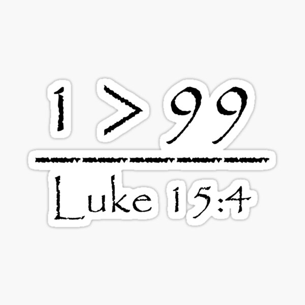 Item preview, luke 15 4  parable of the lost sheep - 1 lost sheep is important over 99 sheep -  black designed and sold by ZechJohnRB.