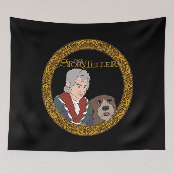 Item preview, Storyteller John and Dog designed and sold by GemimaRosaArt.