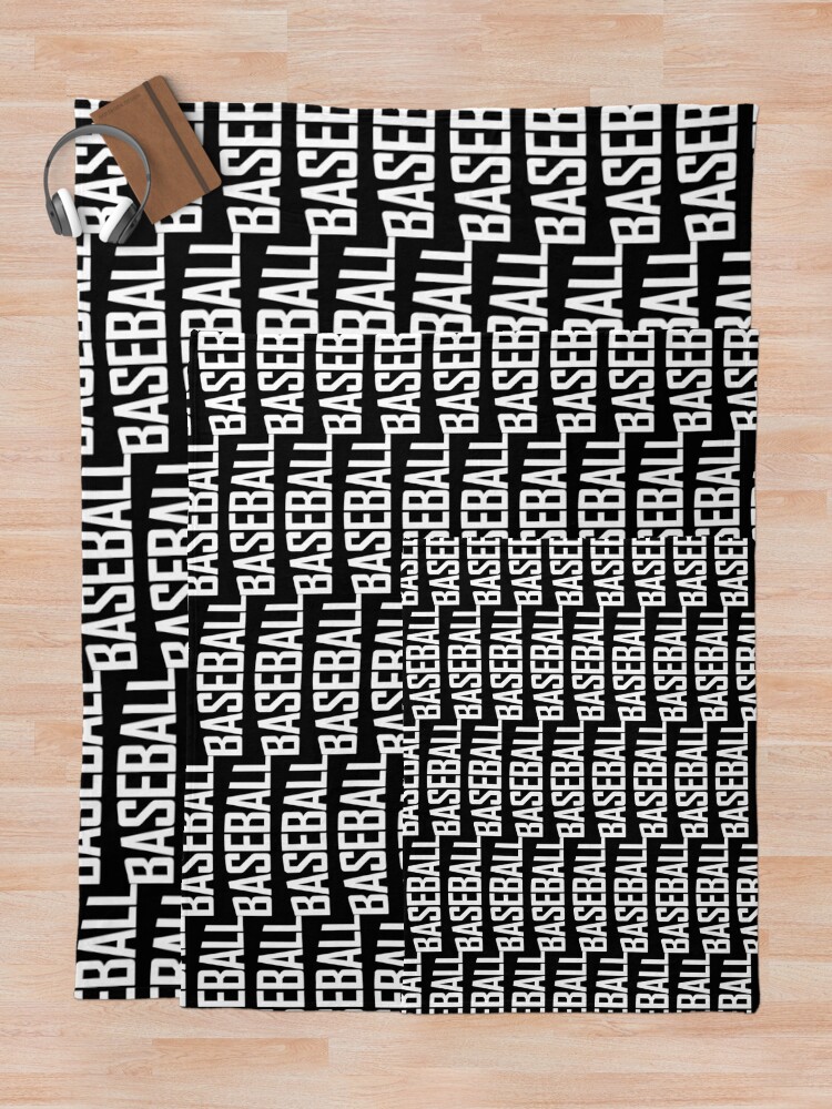 Thumbnail 5 of 6, Throw Blanket, Baseball designed and sold by WordsMusic.