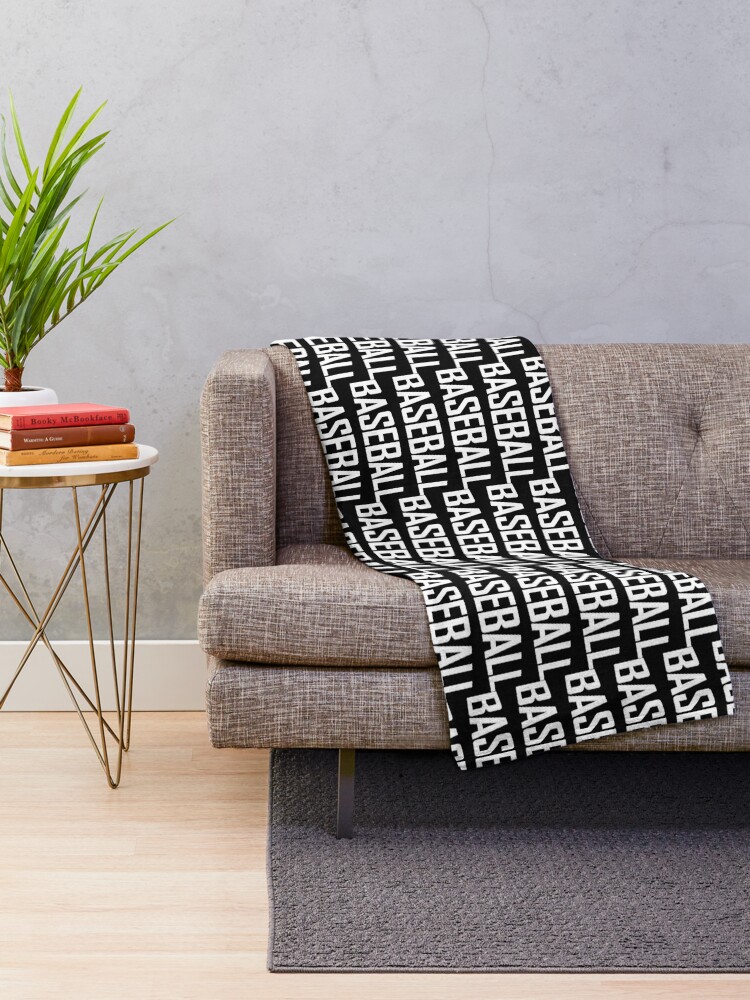 Thumbnail 2 of 6, Throw Blanket, Baseball designed and sold by WordsMusic.