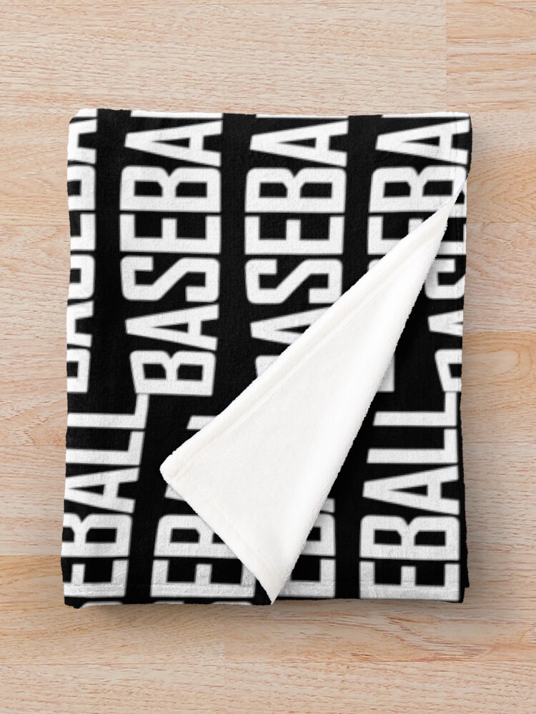 Thumbnail 3 of 6, Throw Blanket, Baseball designed and sold by WordsMusic.