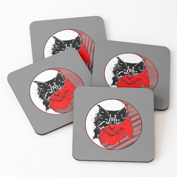 Item preview, yin yang balance harmony design eastern philosophy cat designed and sold by 4rpixs.
