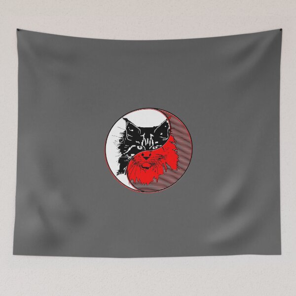 Item preview, yin yang balance harmony design eastern philosophy cat designed and sold by 4rpixs.
