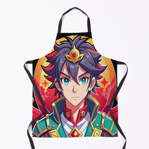 Item preview, Chaos in Anime Turquoise,portrait of anime boy designed and sold by AgarutanPrint.