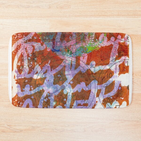 Item preview, Secret Message #1 Gel Print Painting designed and sold by peonypours.