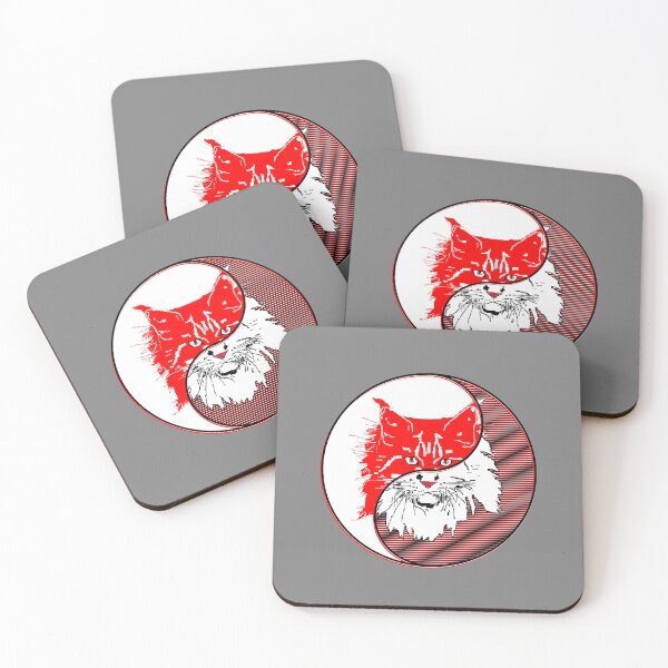 Item preview, yin yang balance harmony design eastern philosophy cat designed and sold by 4rpixs.
