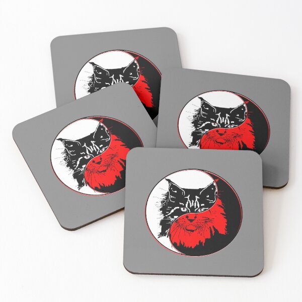 Item preview, yin yang balance harmony design eastern philosophy cat designed and sold by 4rpixs.