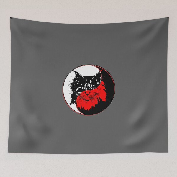 Item preview, yin yang balance harmony design eastern philosophy cat designed and sold by 4rpixs.