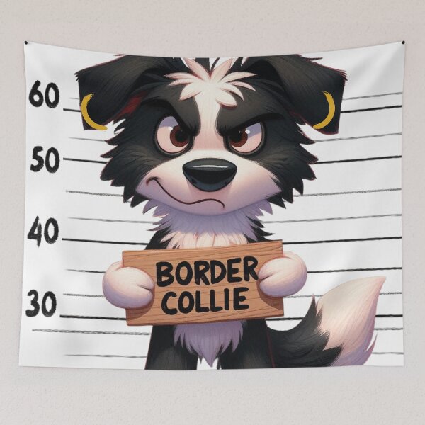 Item preview, Angry and sad dog Border Collie designed and sold by Vilemo.
