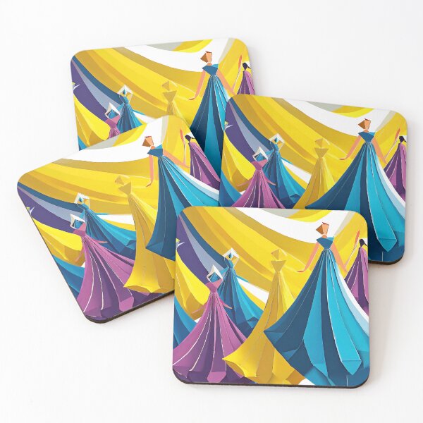 Item preview, Geometric Dancing Women Illustration art designed and sold by MakeInShop.