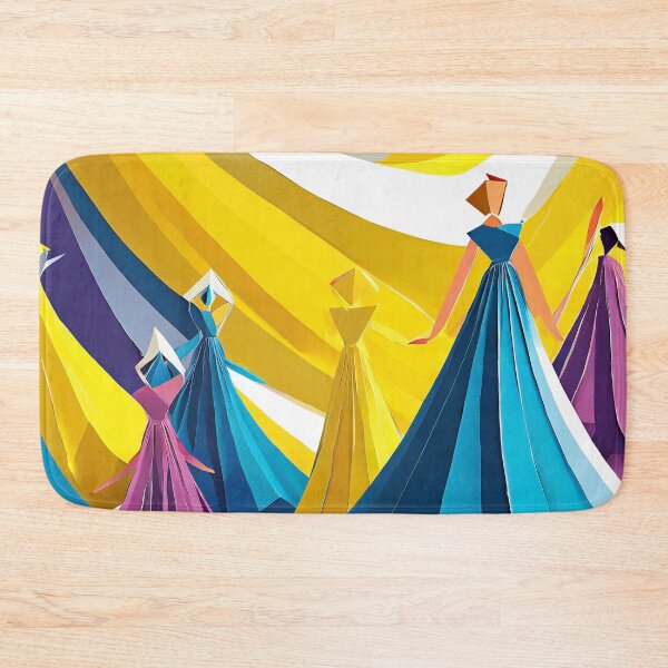 Item preview, Geometric Dancing Women Illustration art designed and sold by MakeInShop.