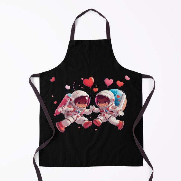 Item preview, Cosmic Love: couple of astronauts celebrating Valentine's Day in space. designed and sold by BaisaStudio.