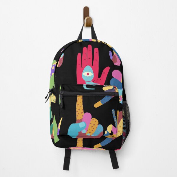 Item preview, colorful hands on a black background designed and sold by Vilemo.