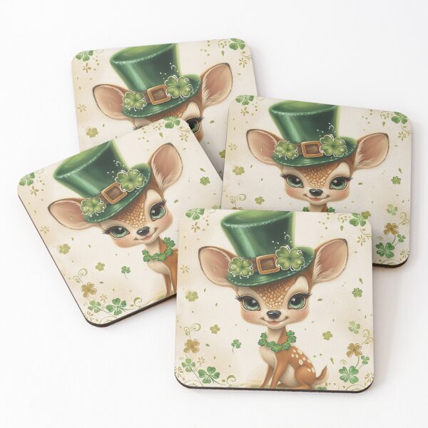 Item preview, Deer Cartoon St Patricks Day designed and sold by SallieIrma.