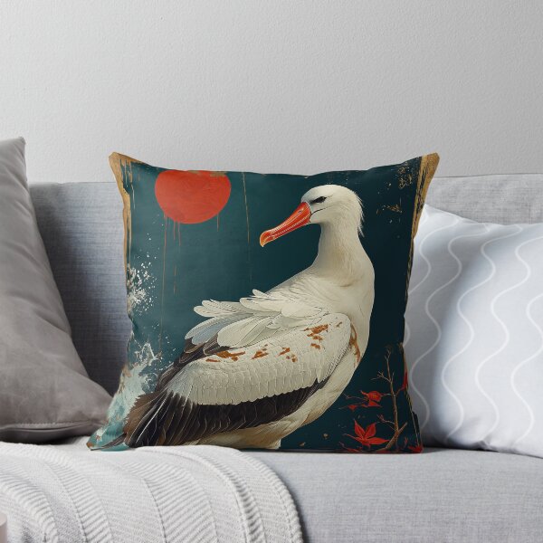 Item preview,  Albatross standing in turquoise art designed and sold by Rockwpapart.