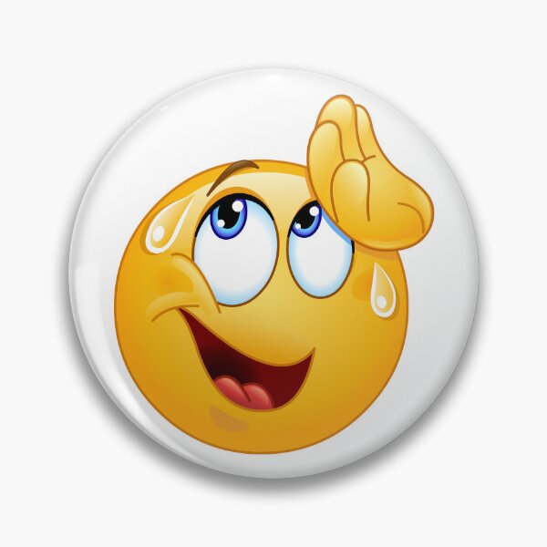 Item preview, Wiping Sweat Emoticon designed and sold by Yael Weiss.