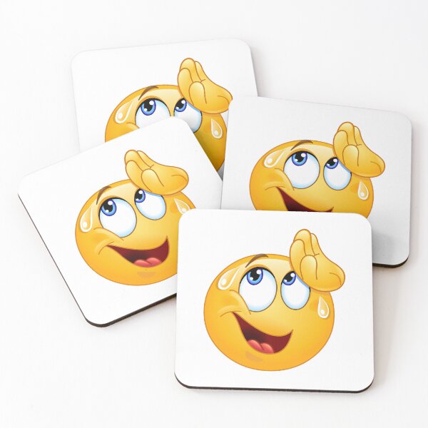 Item preview, Wiping Sweat Emoticon designed and sold by Yael Weiss.