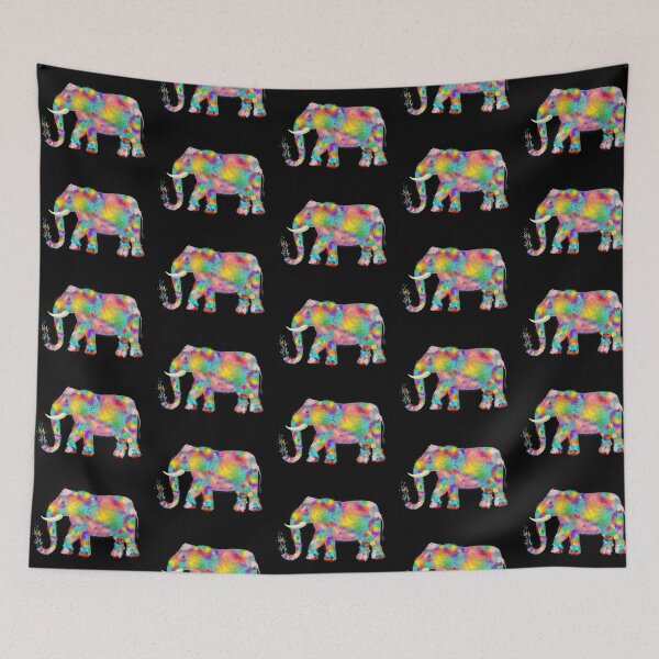 Item preview, Kaleidoscopic Elephant Color Burst designed and sold by MarieSusan.