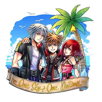 Imagen de la obra Sora Riku Kairi One Sky One Destiny Trio Kingdom Hearts 3 de Lali-Holley