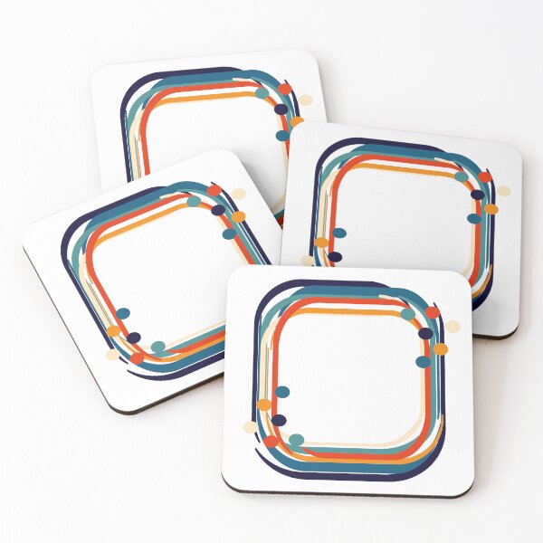Item preview, vintage color abstract block and frame with dot, line and square  designed and sold by pipikijung.