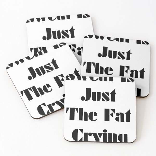 Item preview, Gym Quote - Sweat is Just the Fat Crying designed and sold by TeeTown Treasure.