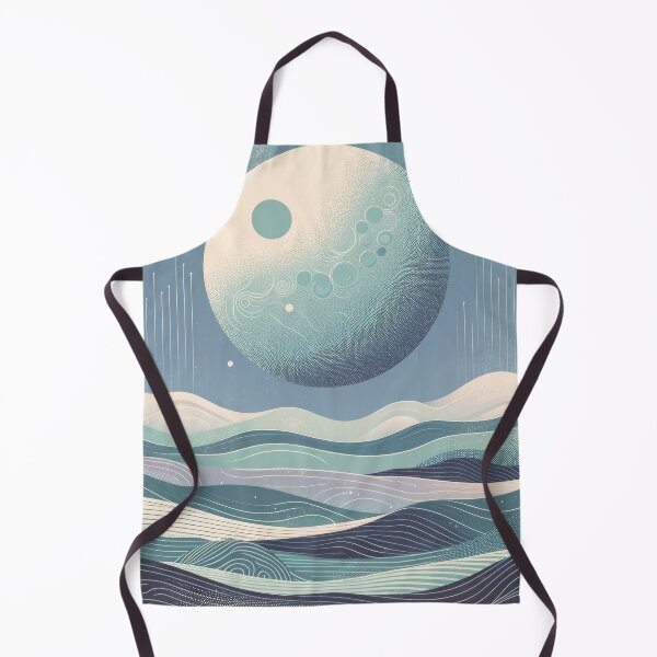 Item preview, Whimsical Moon Over Alien Landscape designed and sold by SunkenCost.