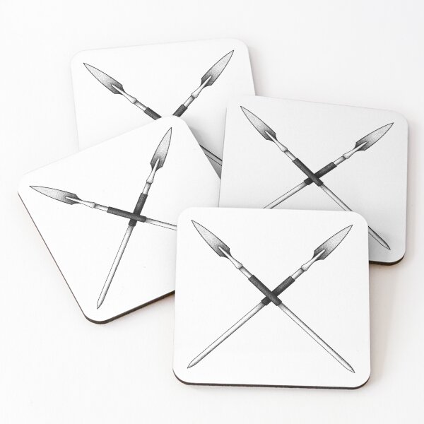 Item preview, Crossed Spears Illustration designed and sold by Idle Morrow.