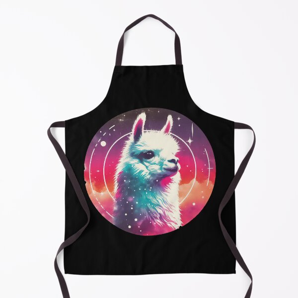 Item preview, Funny colorful abstract cosmic doodle llama designed and sold by TomFrontierArt.