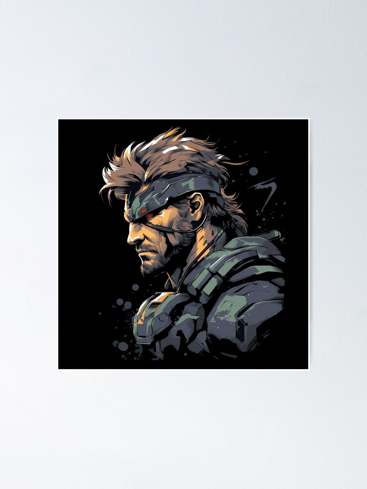 Thumbnail 1 of 3, Poster, solid snake designed and sold by Gam3Wear.