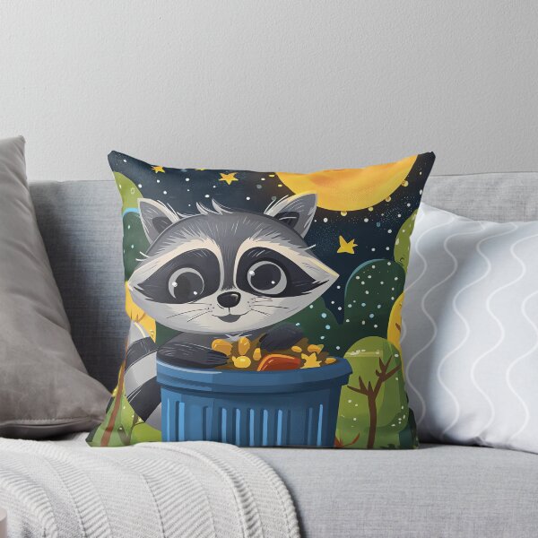 Item preview, Curious Raccoon Nightlife designed and sold by cute-animals99.