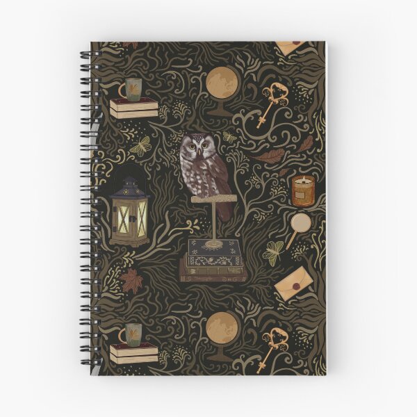 Item preview, Whimsical Dark Academia vintage desk accessories and mysterious nature  designed and sold by trefail.