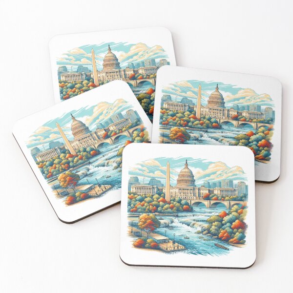 Item preview, " WASHINGTON , (Potomac River)"  designed and sold by PaintMeWorld.