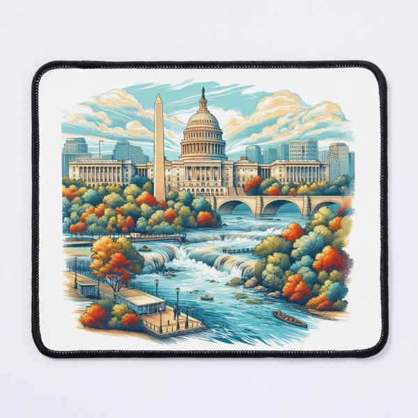 Item preview, " WASHINGTON , (Potomac River)"  designed and sold by PaintMeWorld.