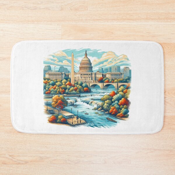 Item preview, " WASHINGTON , (Potomac River)"  designed and sold by PaintMeWorld.