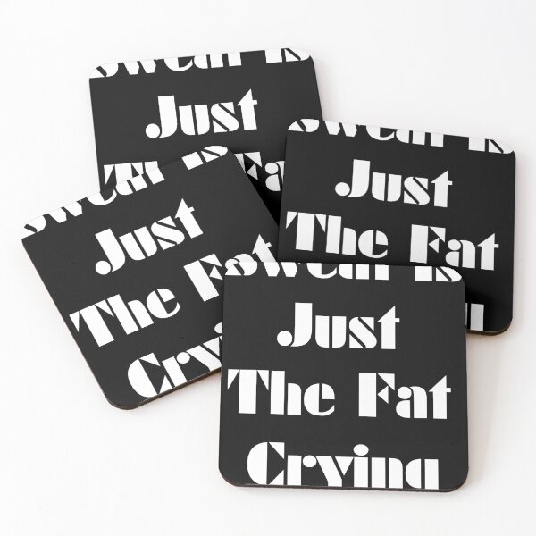 Item preview, Copy of Gym Quote - Sweat is Just the Fat Crying designed and sold by TeeTown Treasure.