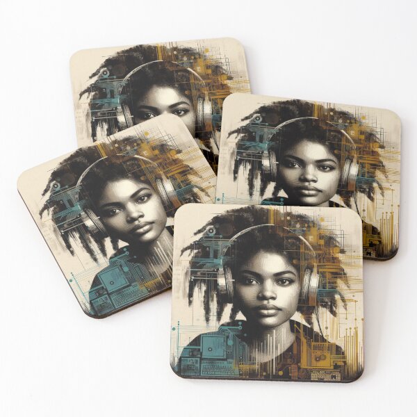 Item preview, Portrait of an African-American computer programmer designed and sold by Theudric.