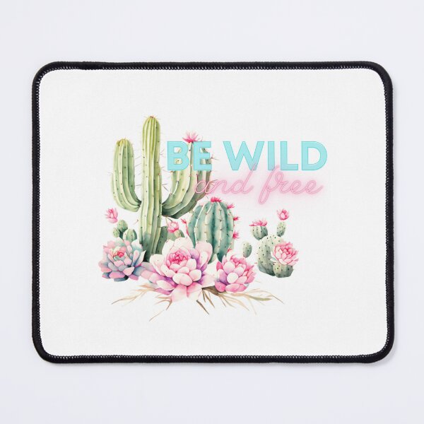 Item preview, Be Wild and Free - watercolor cactus designed and sold by Kate Made ART.