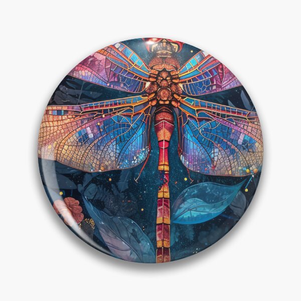 Item preview, abstract colorful modern dragonfly designed and sold by haroulita.